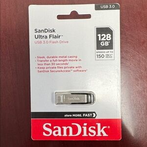 SanDisk 128GB Ultra Flair USB 3.0 Flash Drive